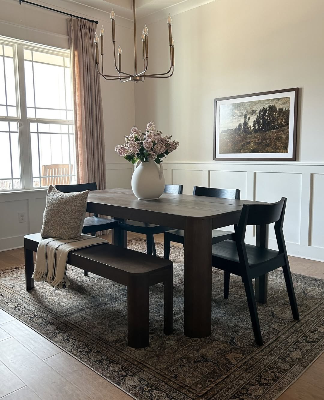 Grounded Clean Dining Setup 13