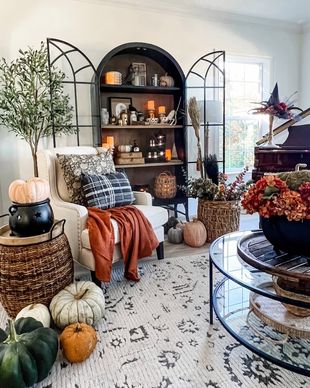 Halloween Decor for a Furnished Room