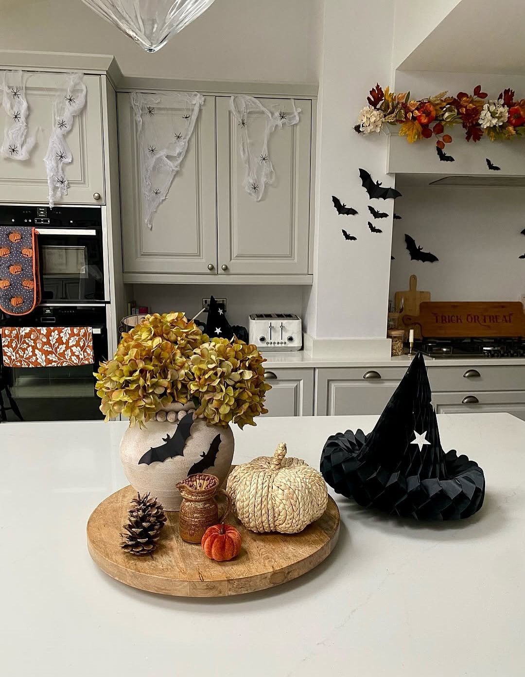 Halloween Decor for a Kitchen Island