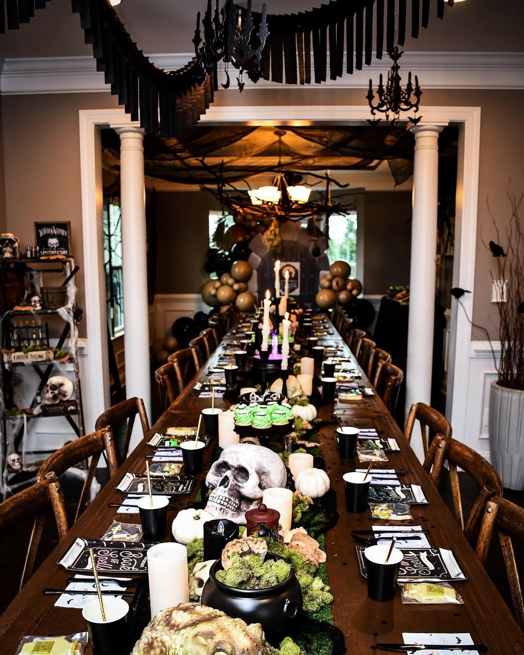 Halloween Decor for a Large Crowd