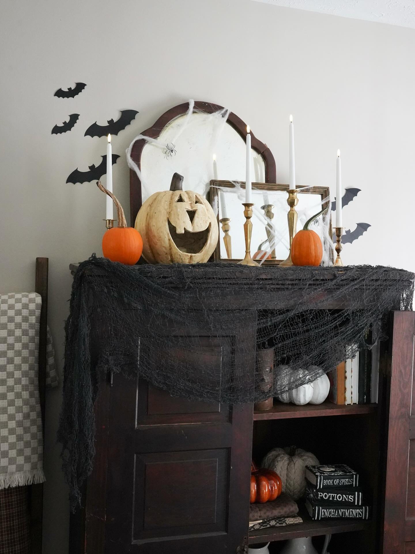 Halloween Decor With Existing Furniture