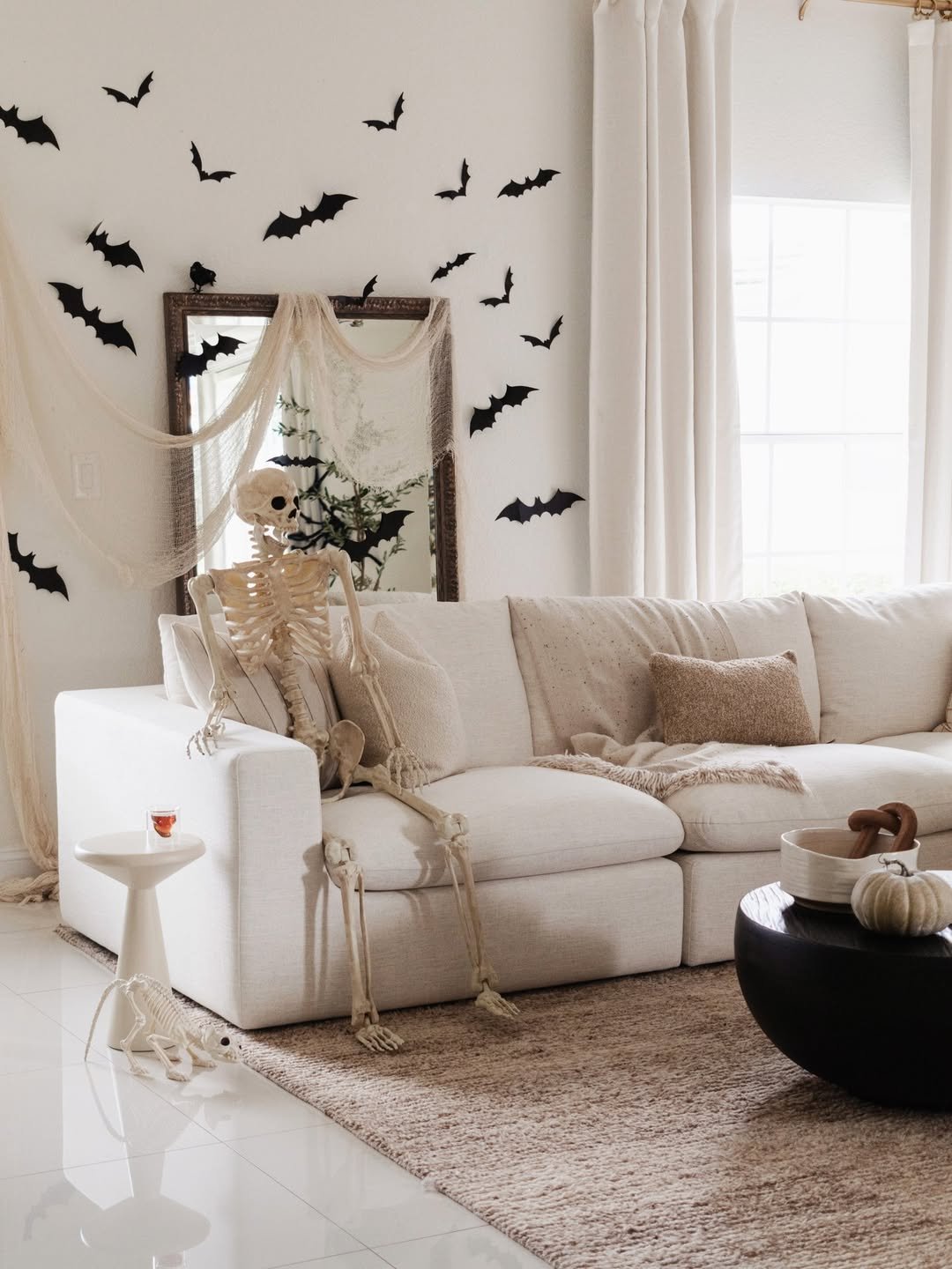 Halloween Decor Without Orange or Black