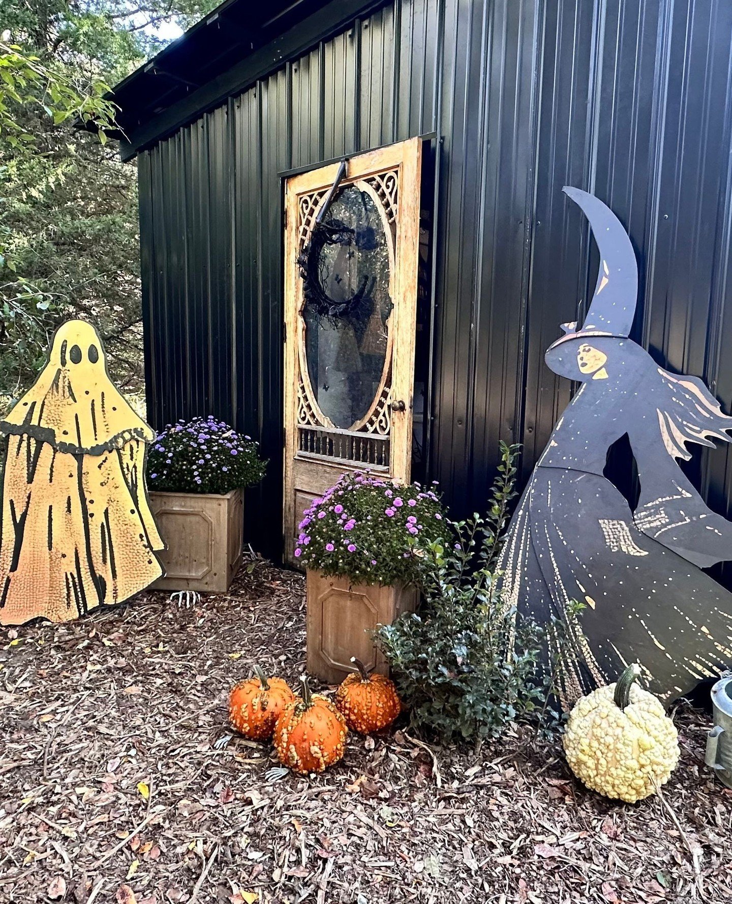 Halloween Decoration for a Plain Shed