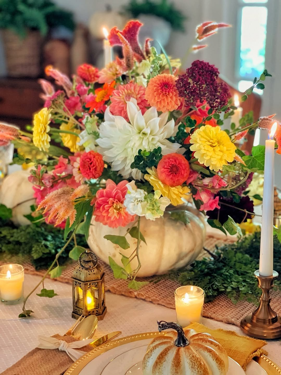 Harvest Blooms for the Table