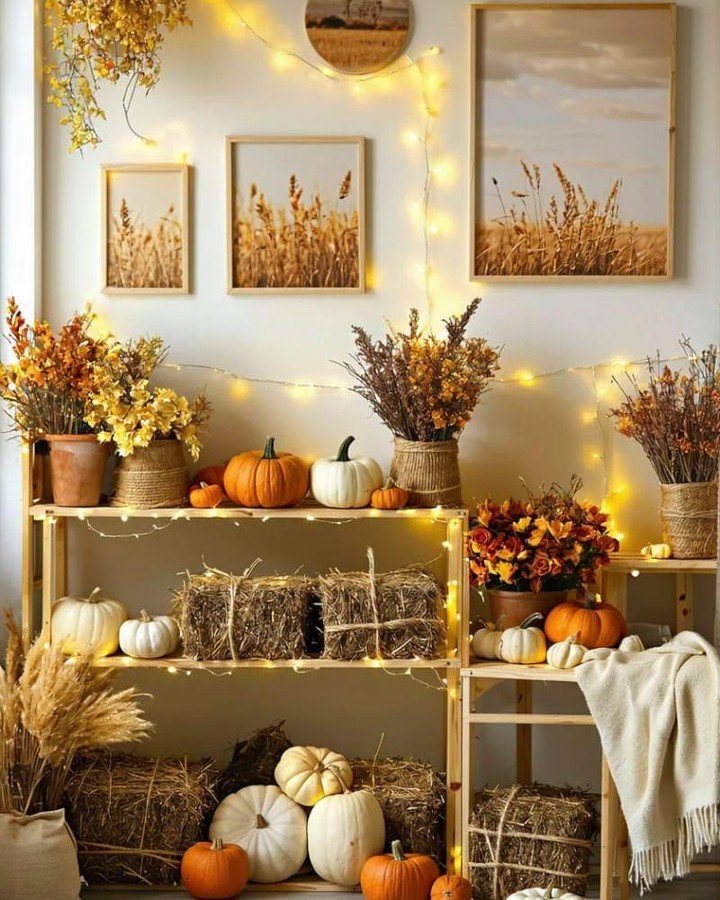 Harvest Display for a Warm Corner