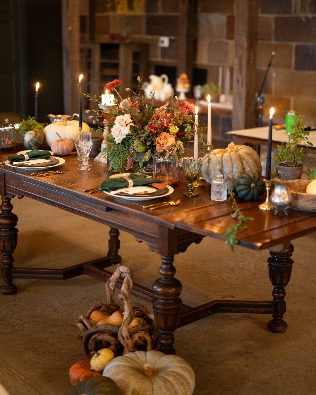 Heirlooms on a Barn Table