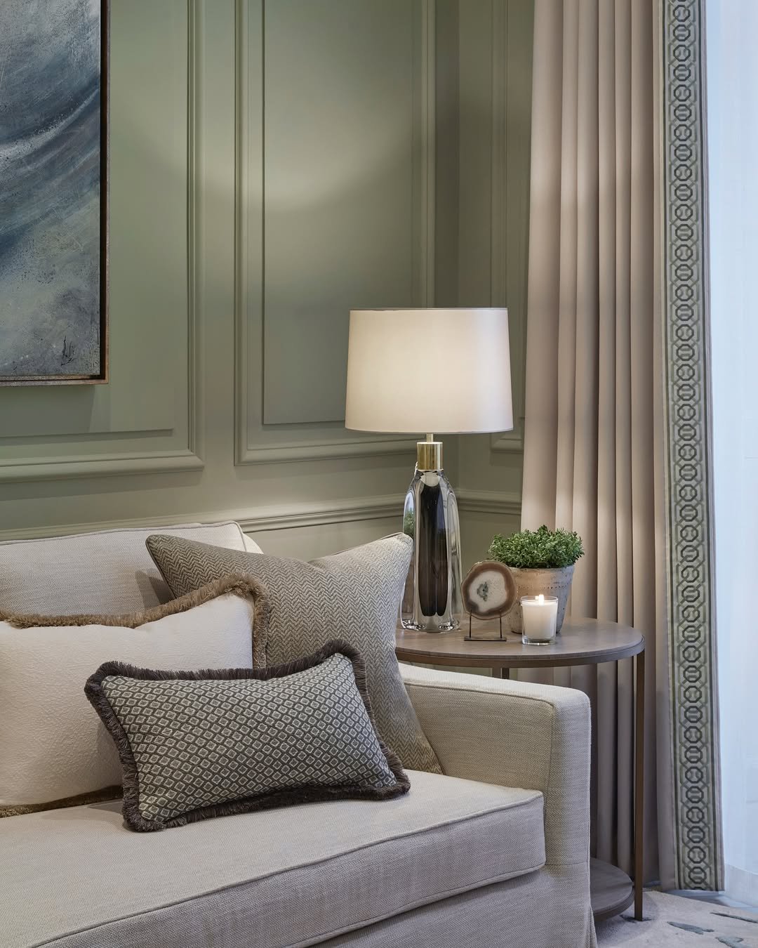 Heritage Sage Green Panelling