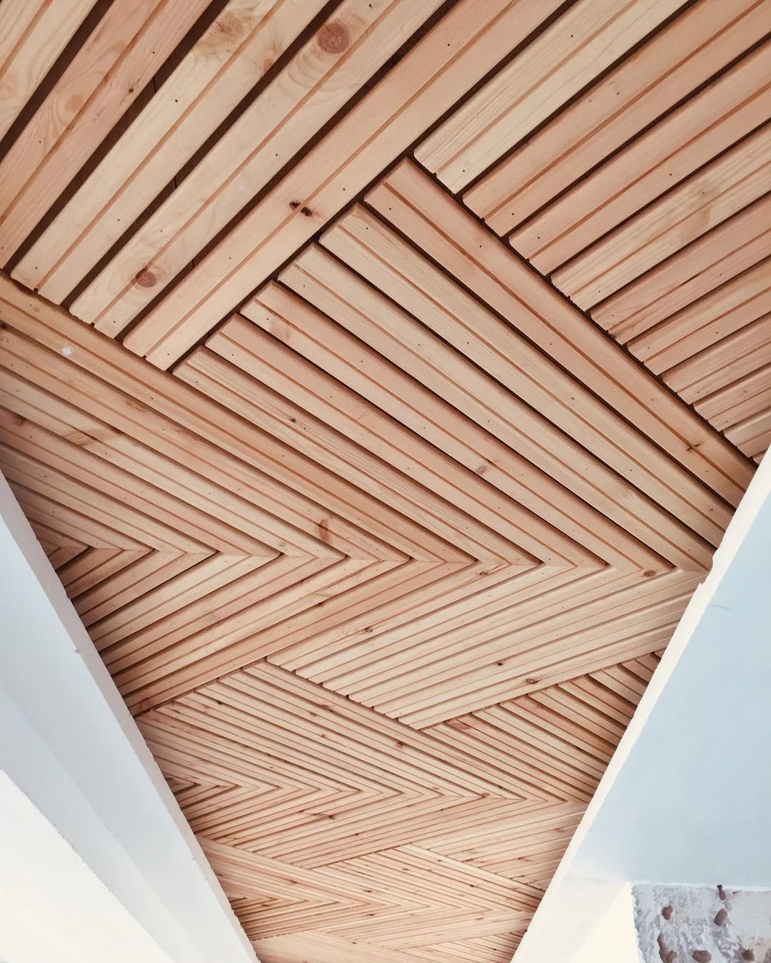 Herringbone Timber Ceiling