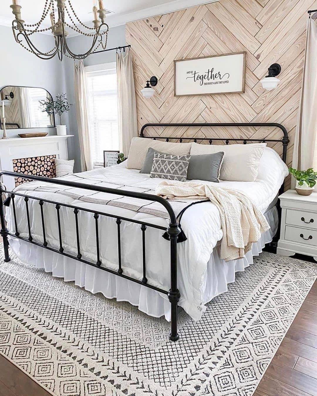 Herringbone Wood Accent Wall