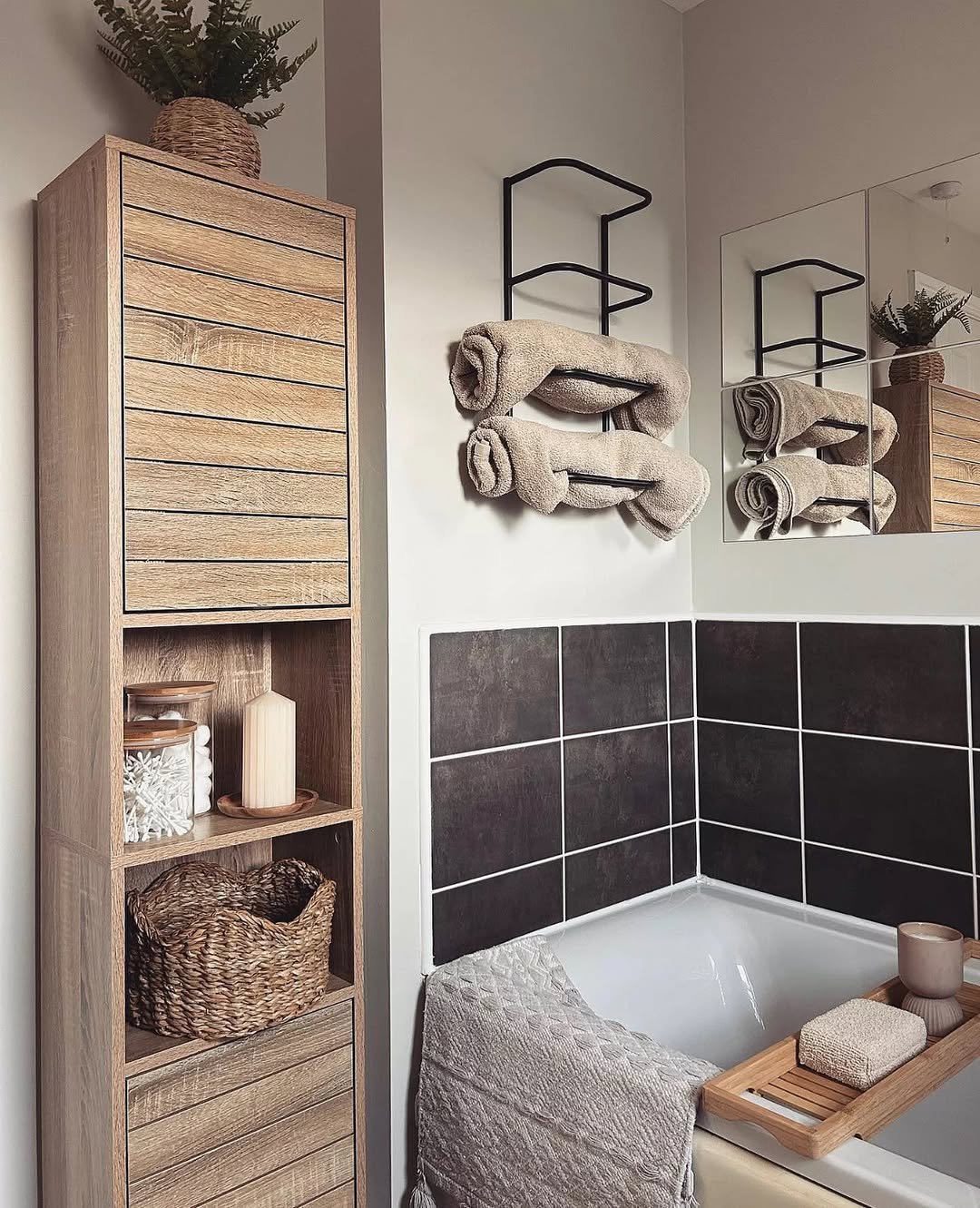 High Capacity Slim Vertical Corner Storage Tower