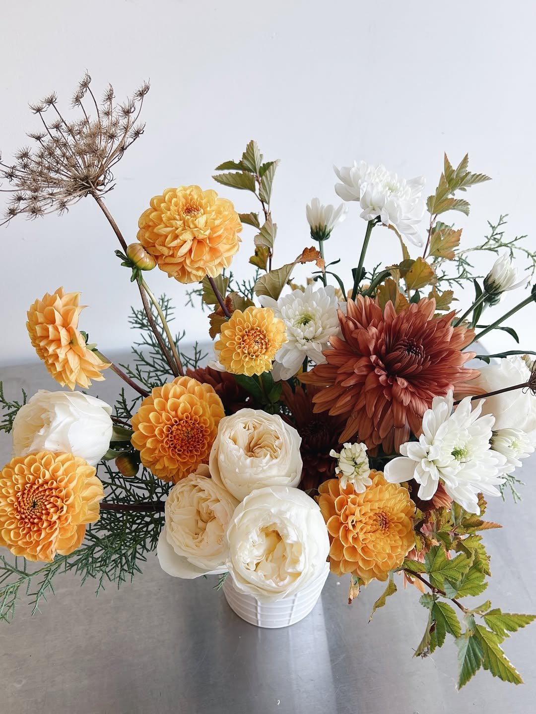 Honey Dahlia Floral Display