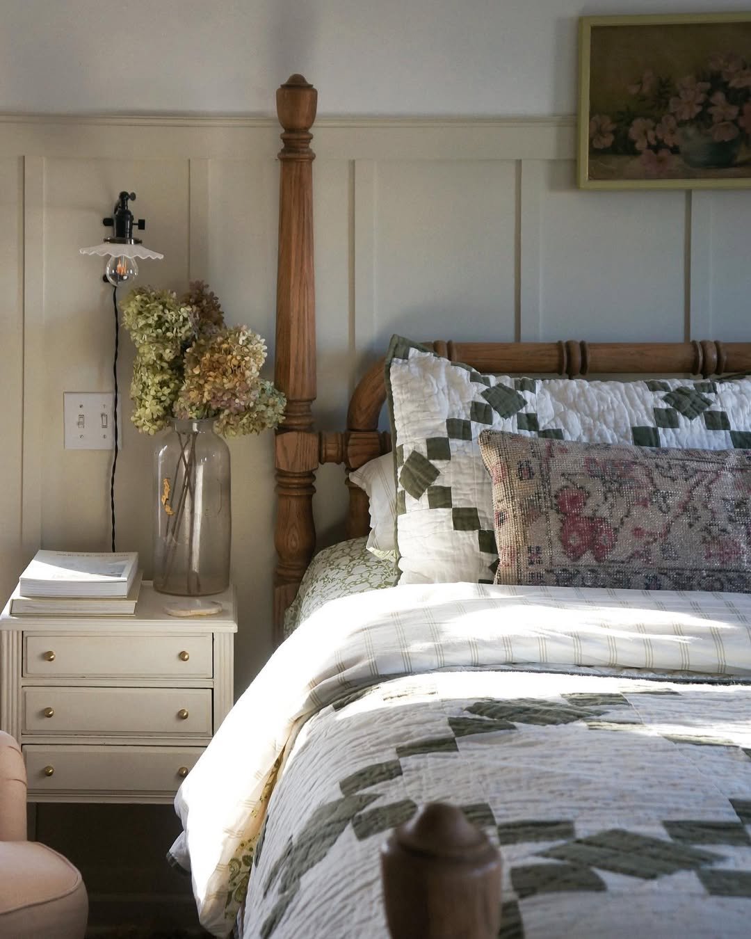 Hydrangeas and Patchwork