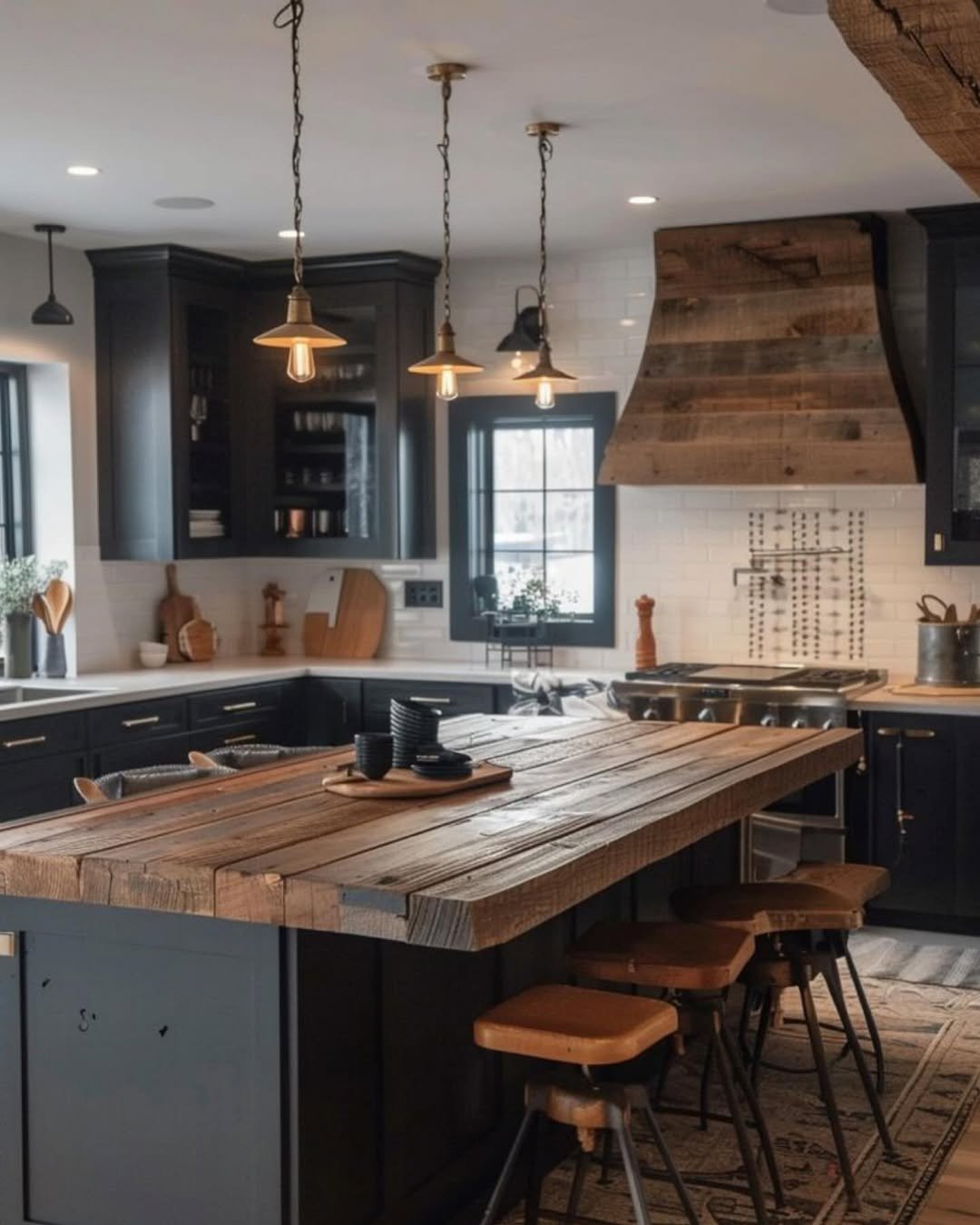 Industrial Black Kitchen