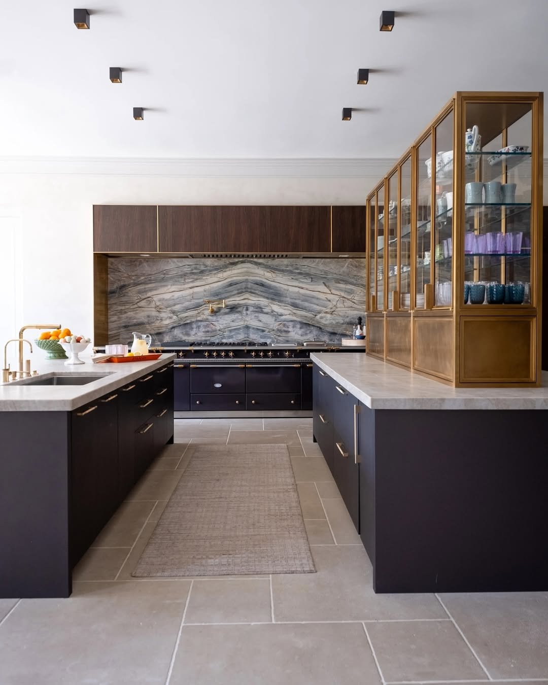 Industrial Glass and Steel with 2 Deep Cabinets