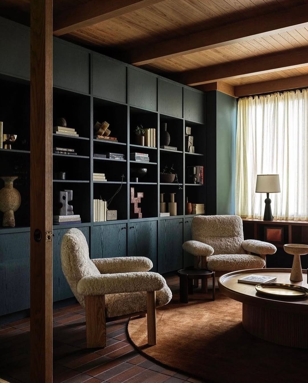 Inky Library Shelves