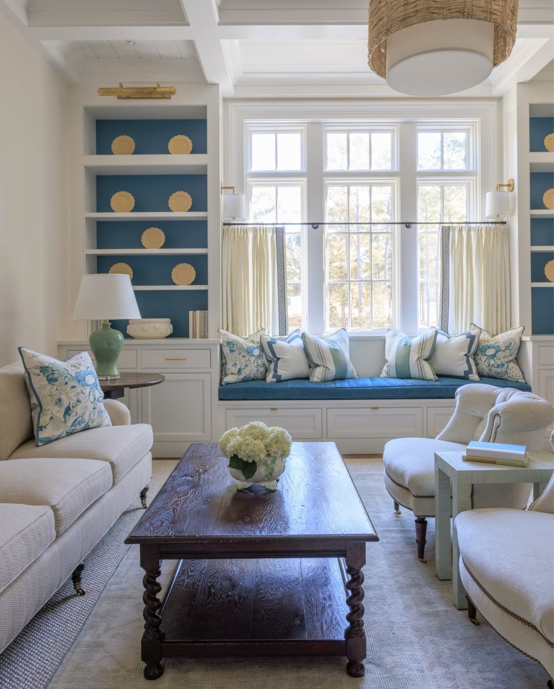 Ivory Cafe Curtain for a Window Seat
