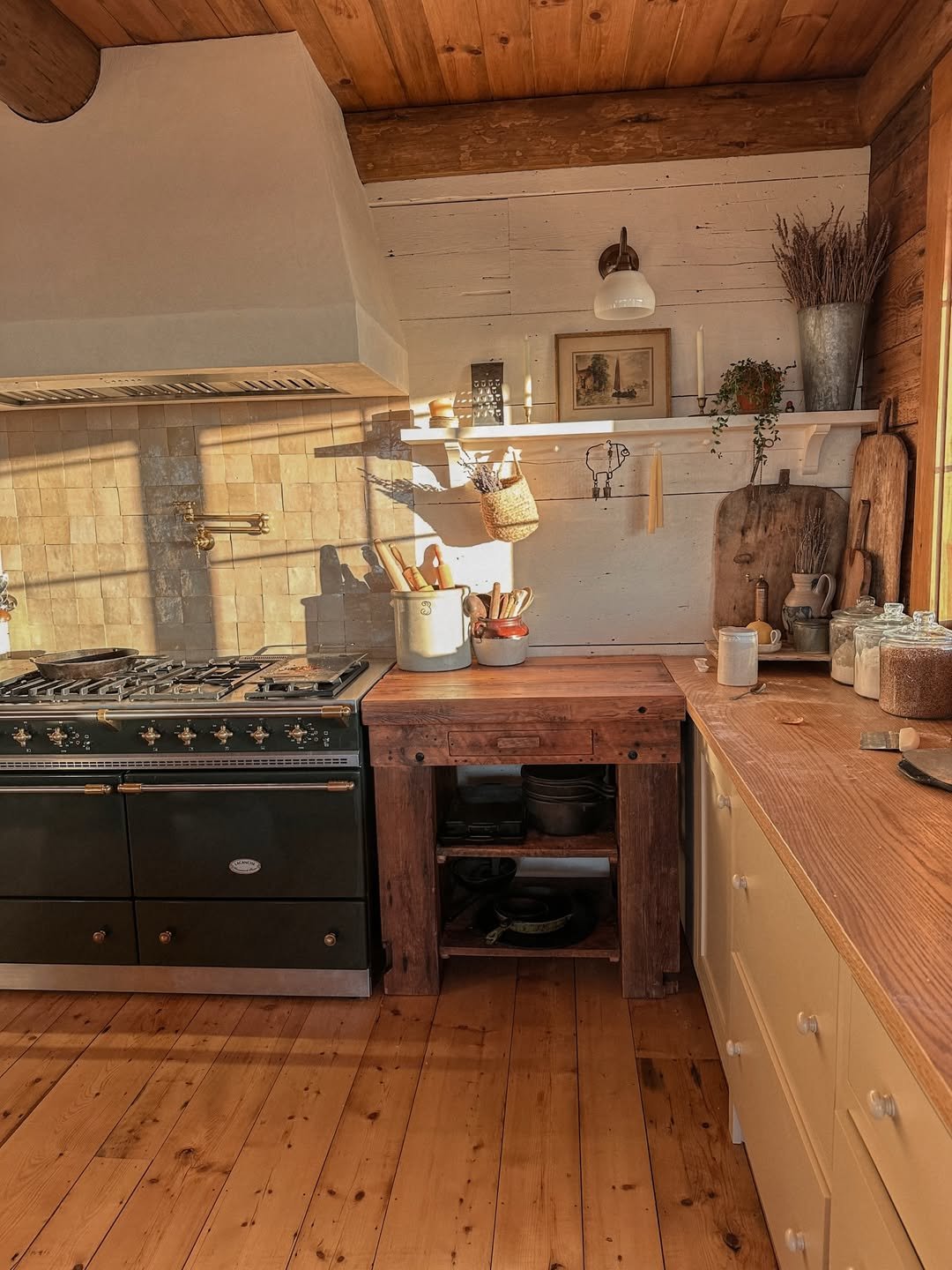 Kitchen with Rustic European Style