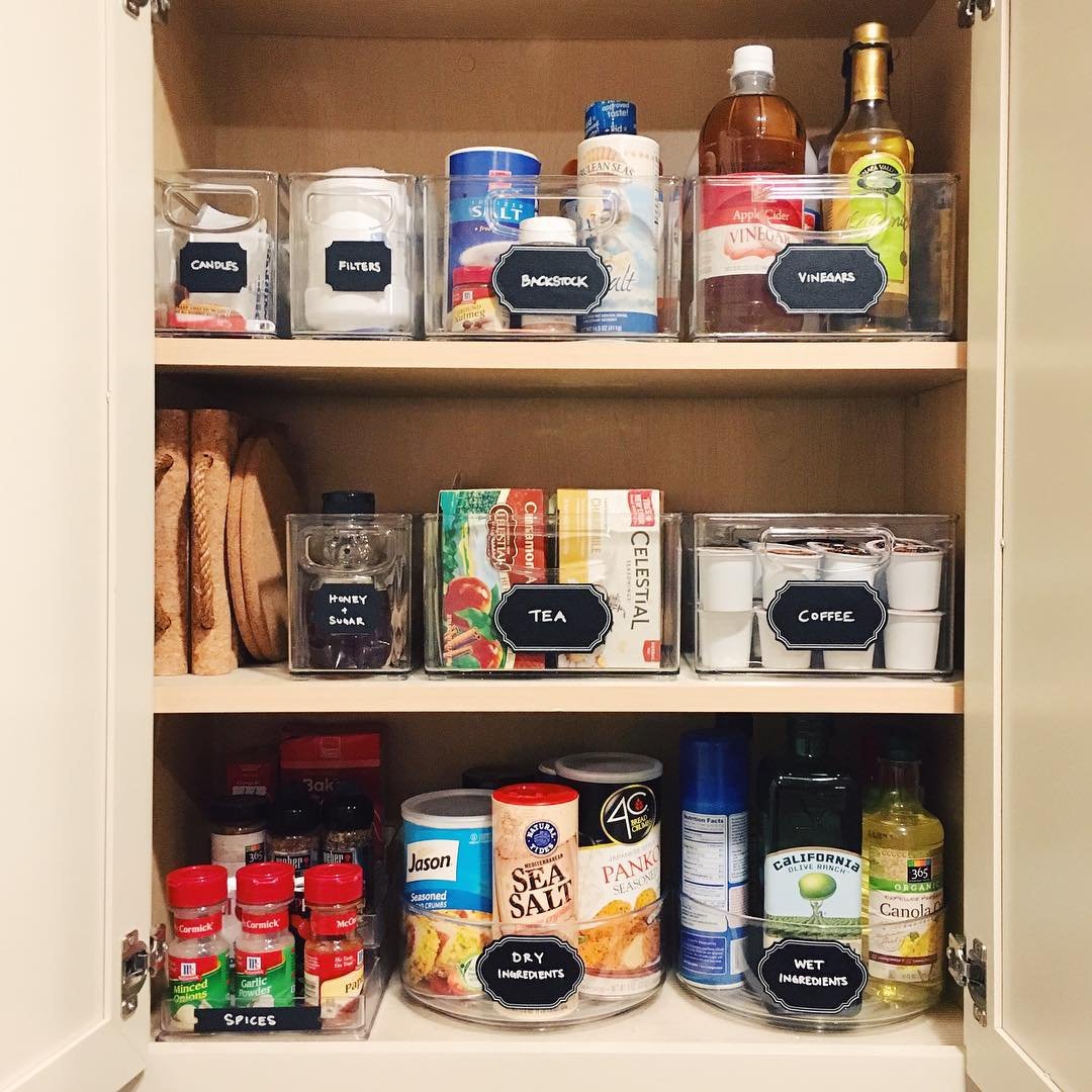 Labeled Cabinet Zone