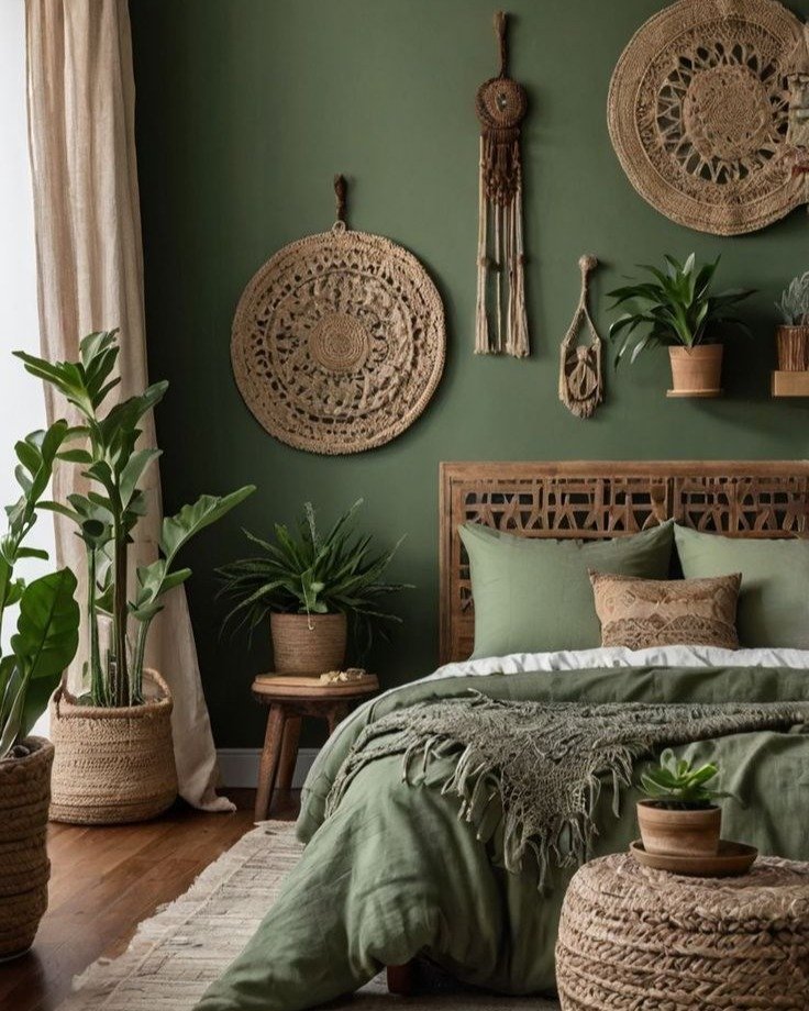 Layered Boho Jute Bedroom