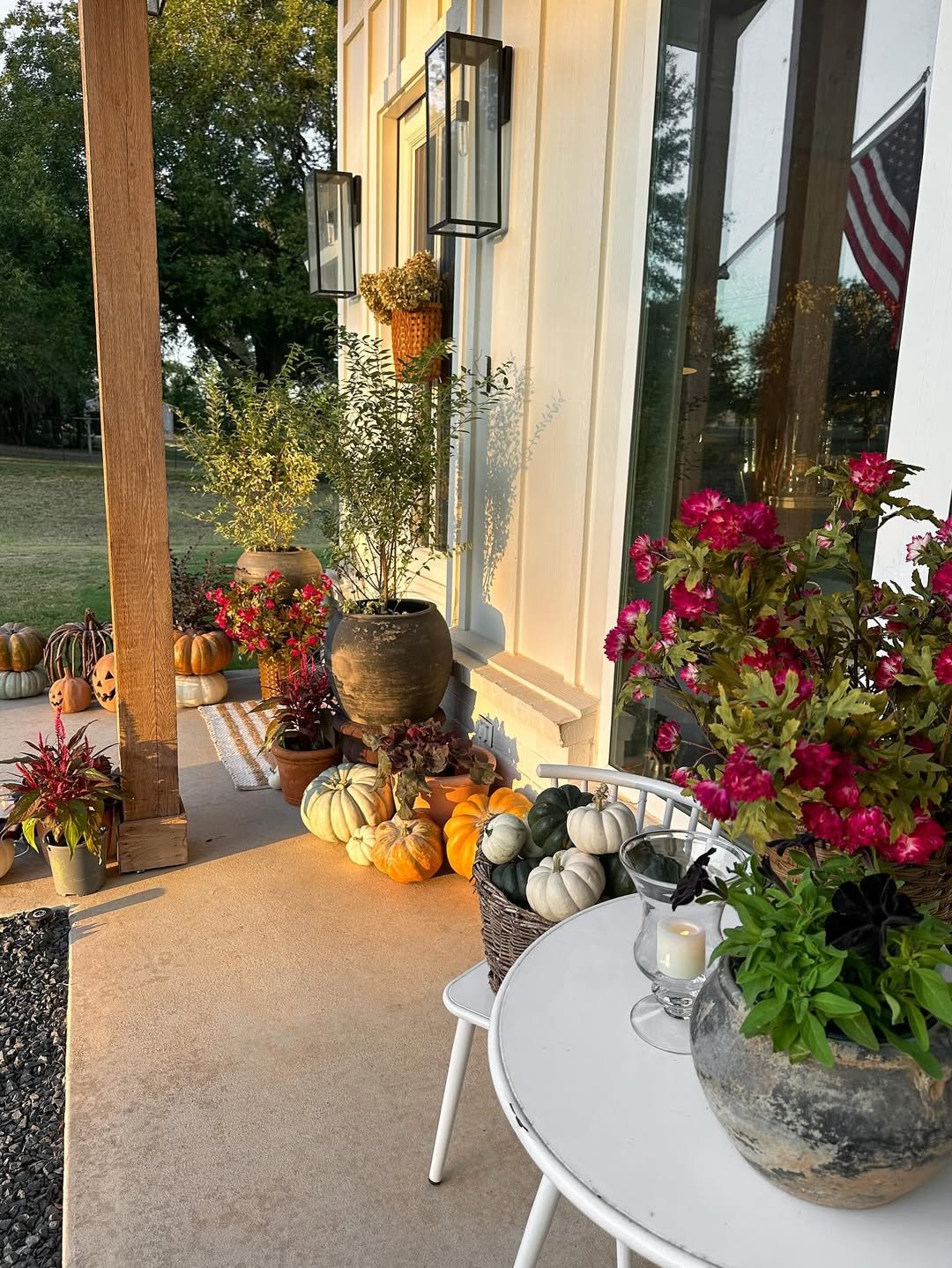 Layered Pumpkin Porch Decor