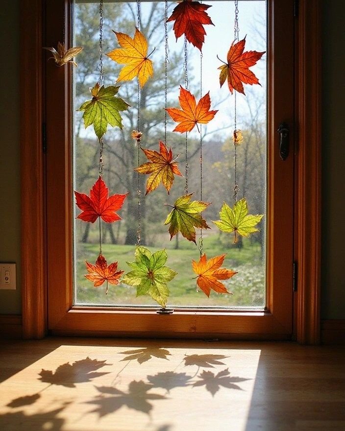 Leaf Garland Window