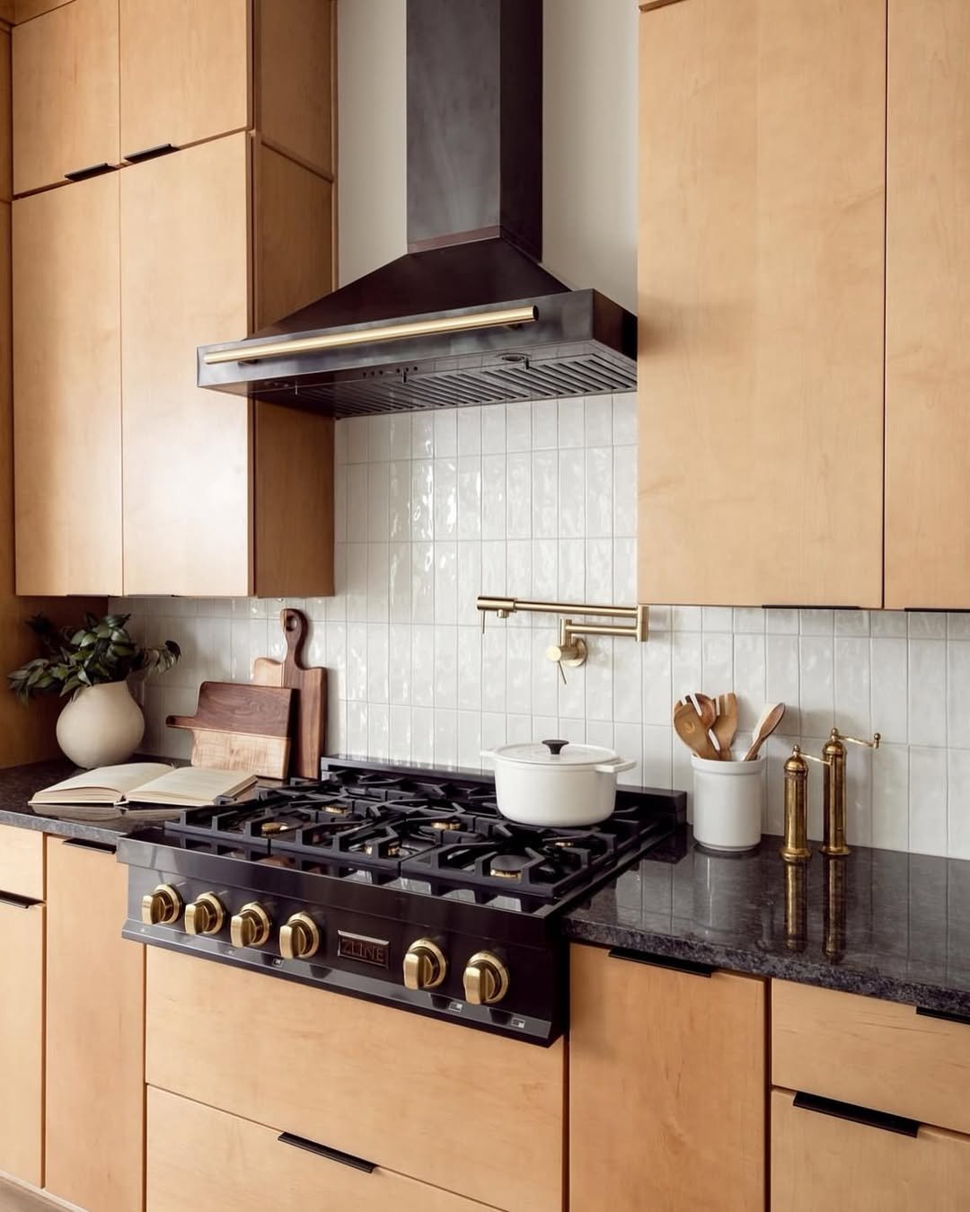 Light Maple Range Wall Cabinet
