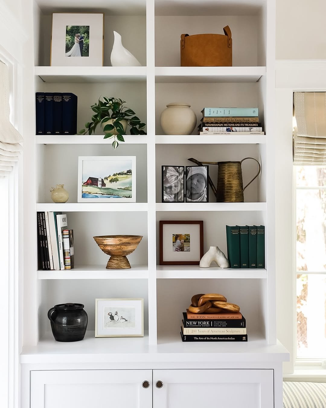 Light Wood Floating Shelves