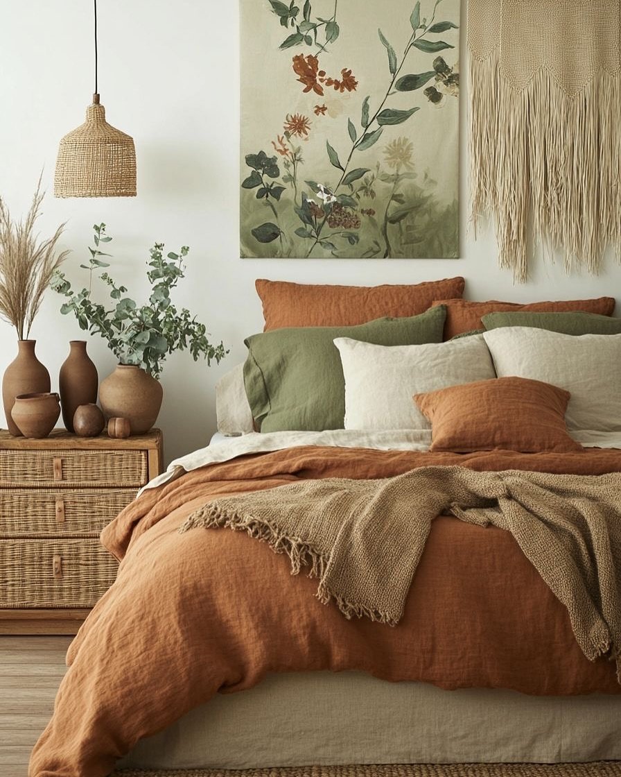 Linen Retreat in Earthy Tones