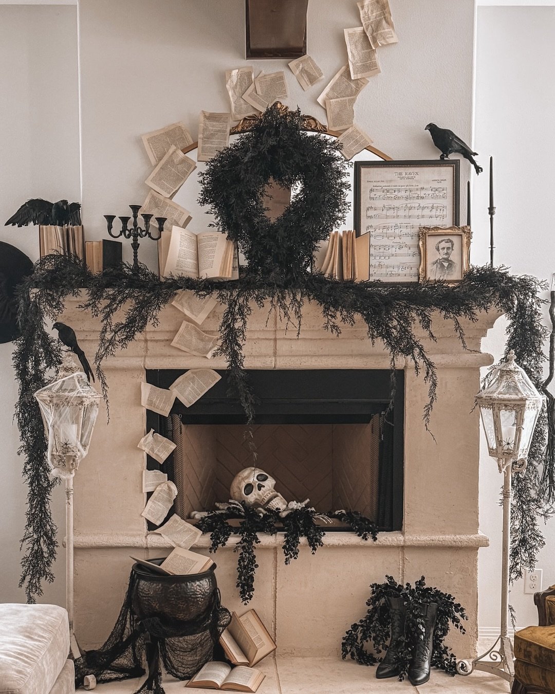 Literary Halloween Decor Without Cartoons