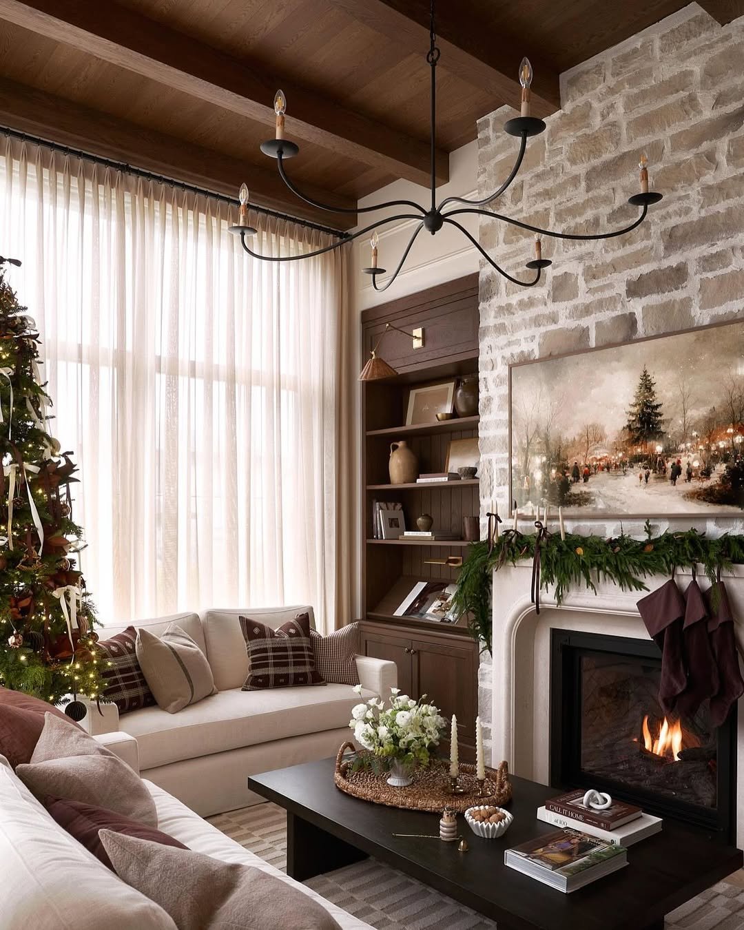 Living Room Fireplace Comfort