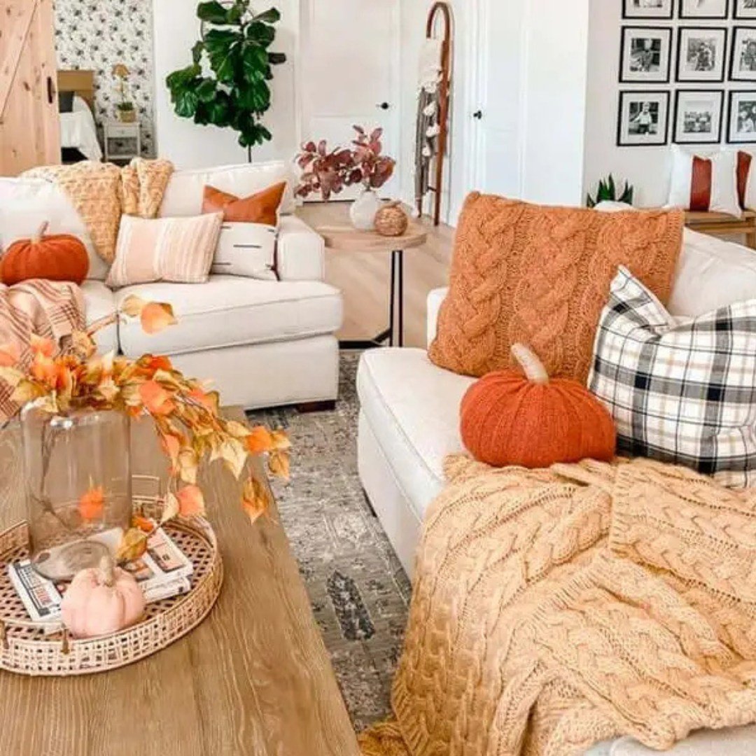 Living Room Layers with Pumpkin Knit