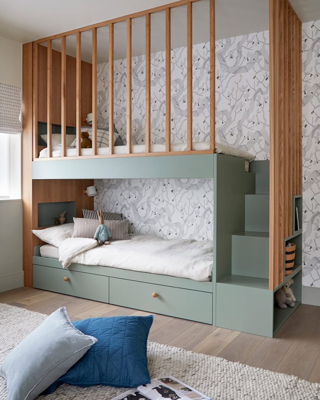 Loft with Sage Slats