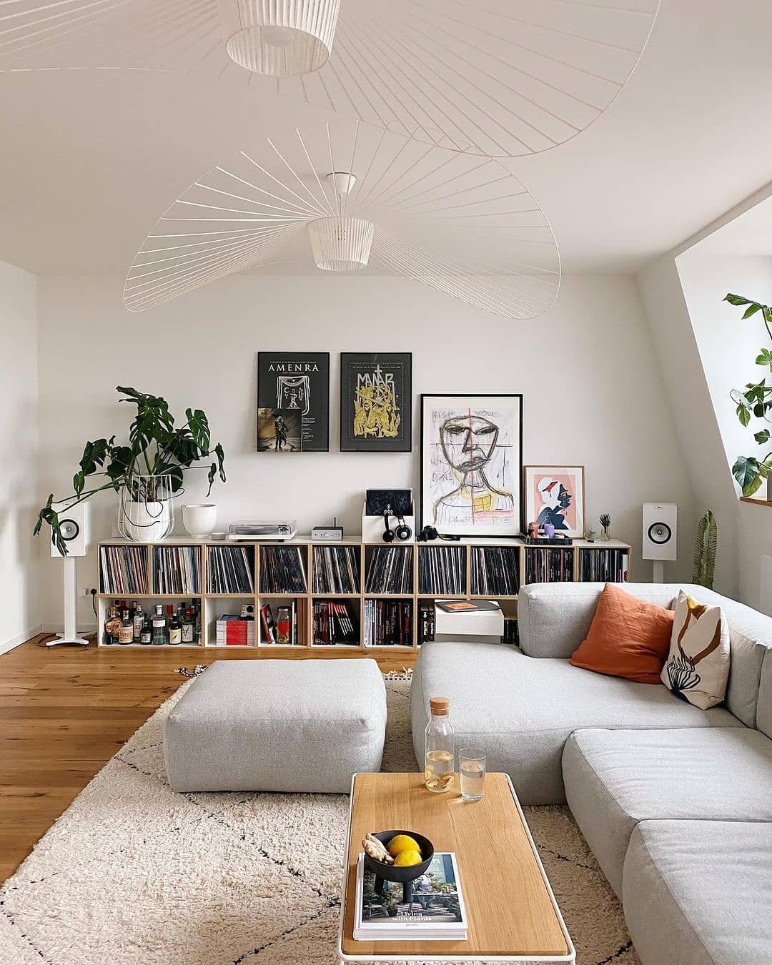 Long Low Vinyl Record Shelving