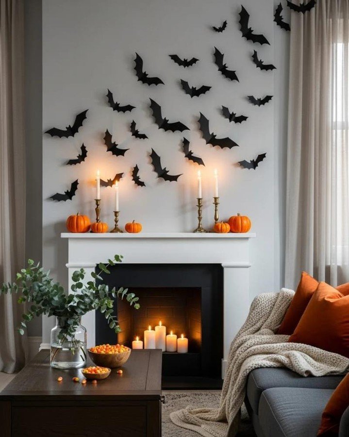 Low-Cost Bat Wall Decor