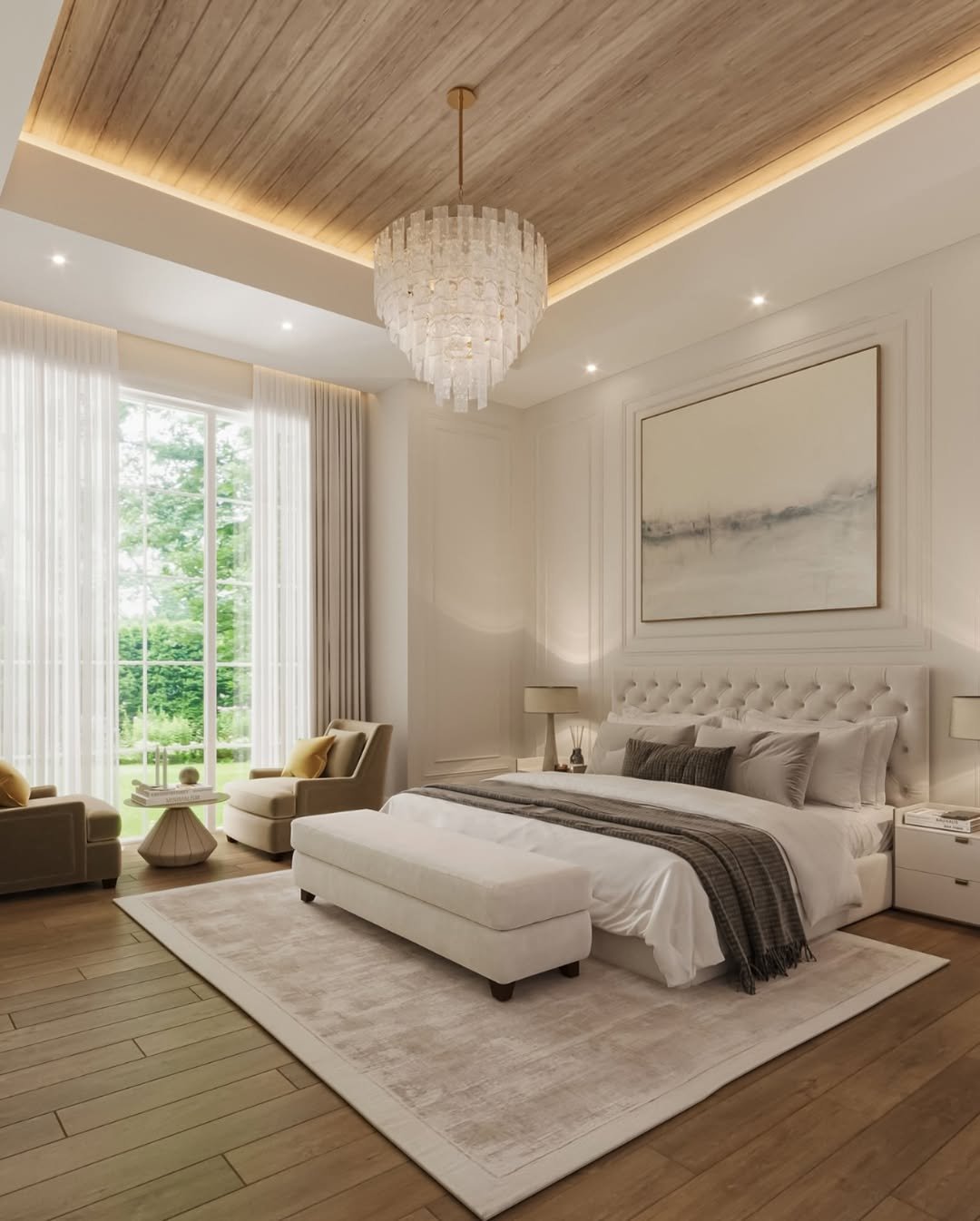 Luxe Suite with Wood Ceiling