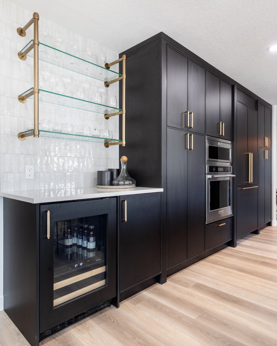 Matte Black Shaker Cabinetry