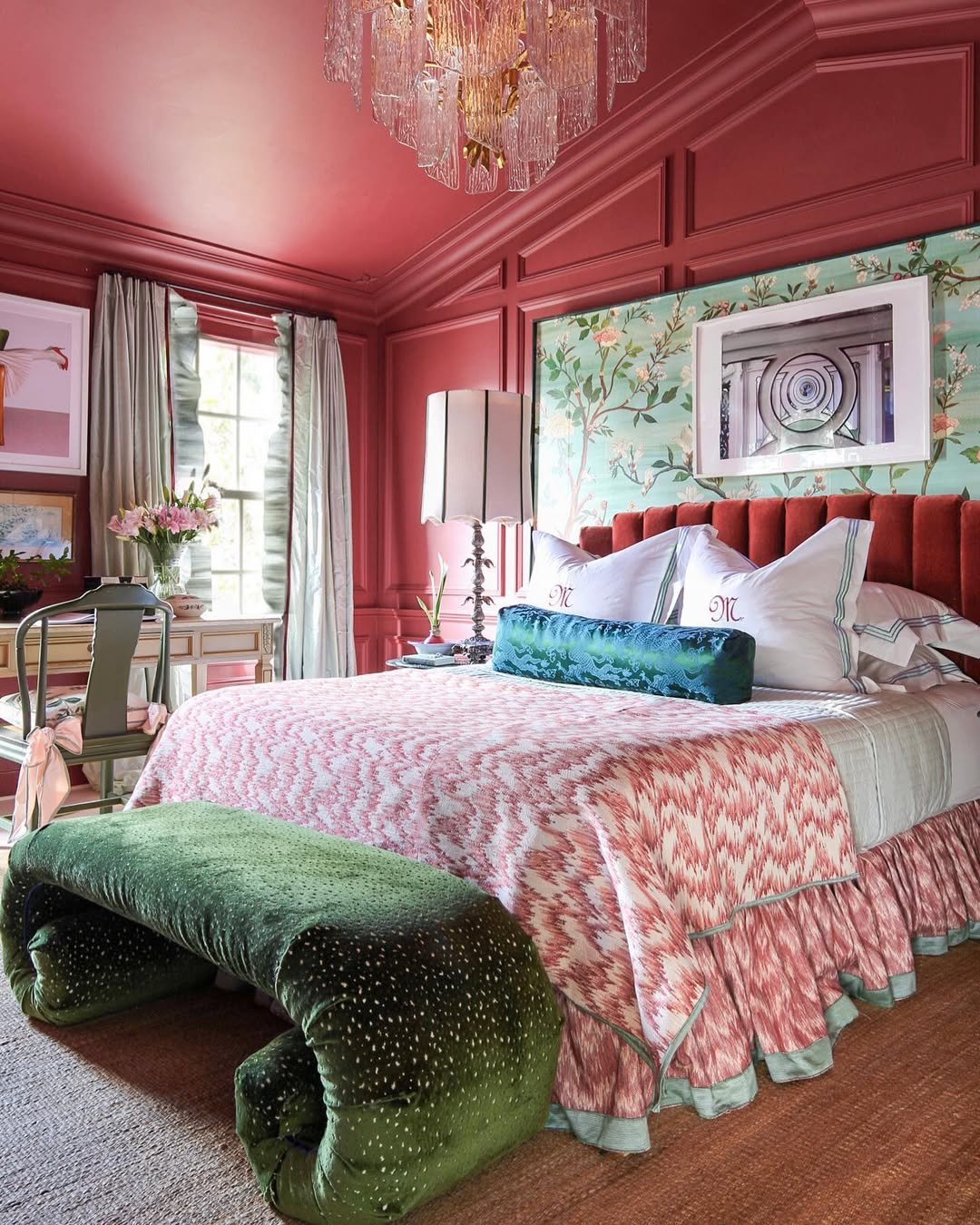 Maximalism in Crimson Paneling
