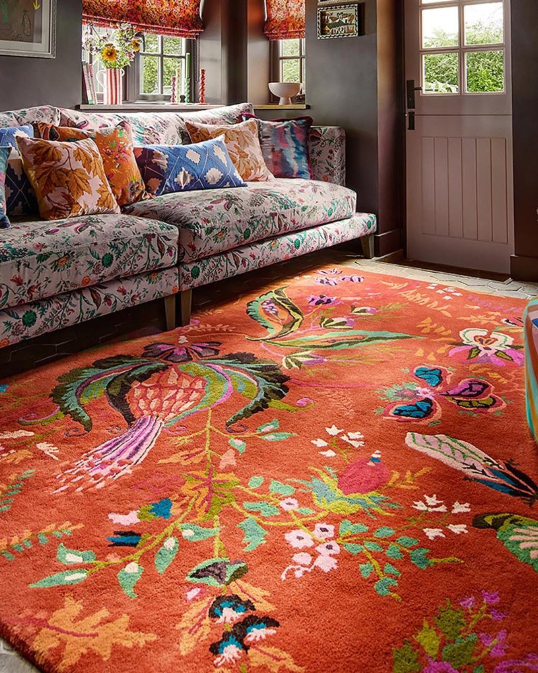 Maximalist Botanical Rug