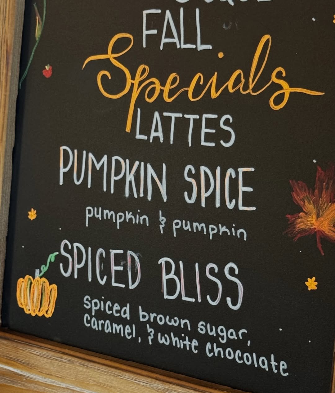 Minimal Autumn Specials Board