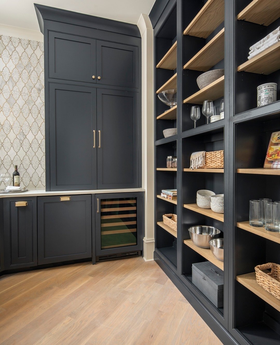 Mixed Storage Matte Black Pantry