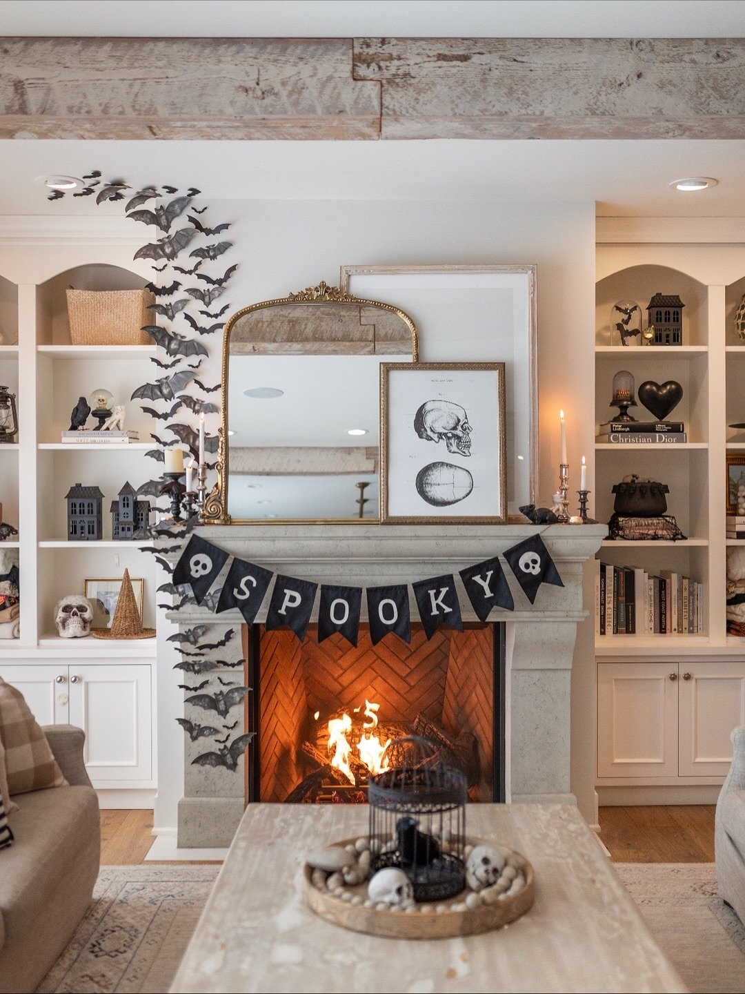 Moderate Company-Friendly Fireplace Decor