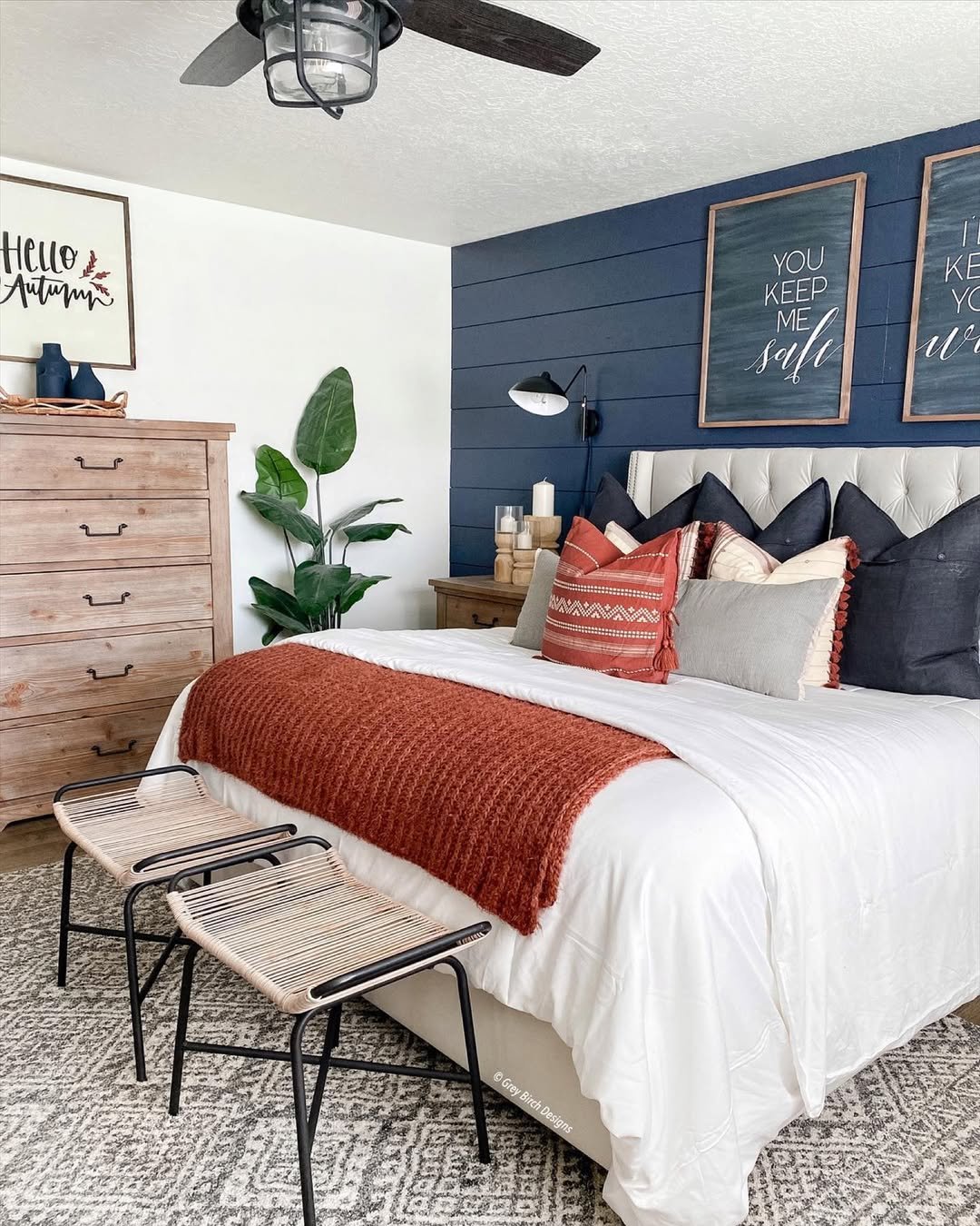 Modern Autumn Bedroom