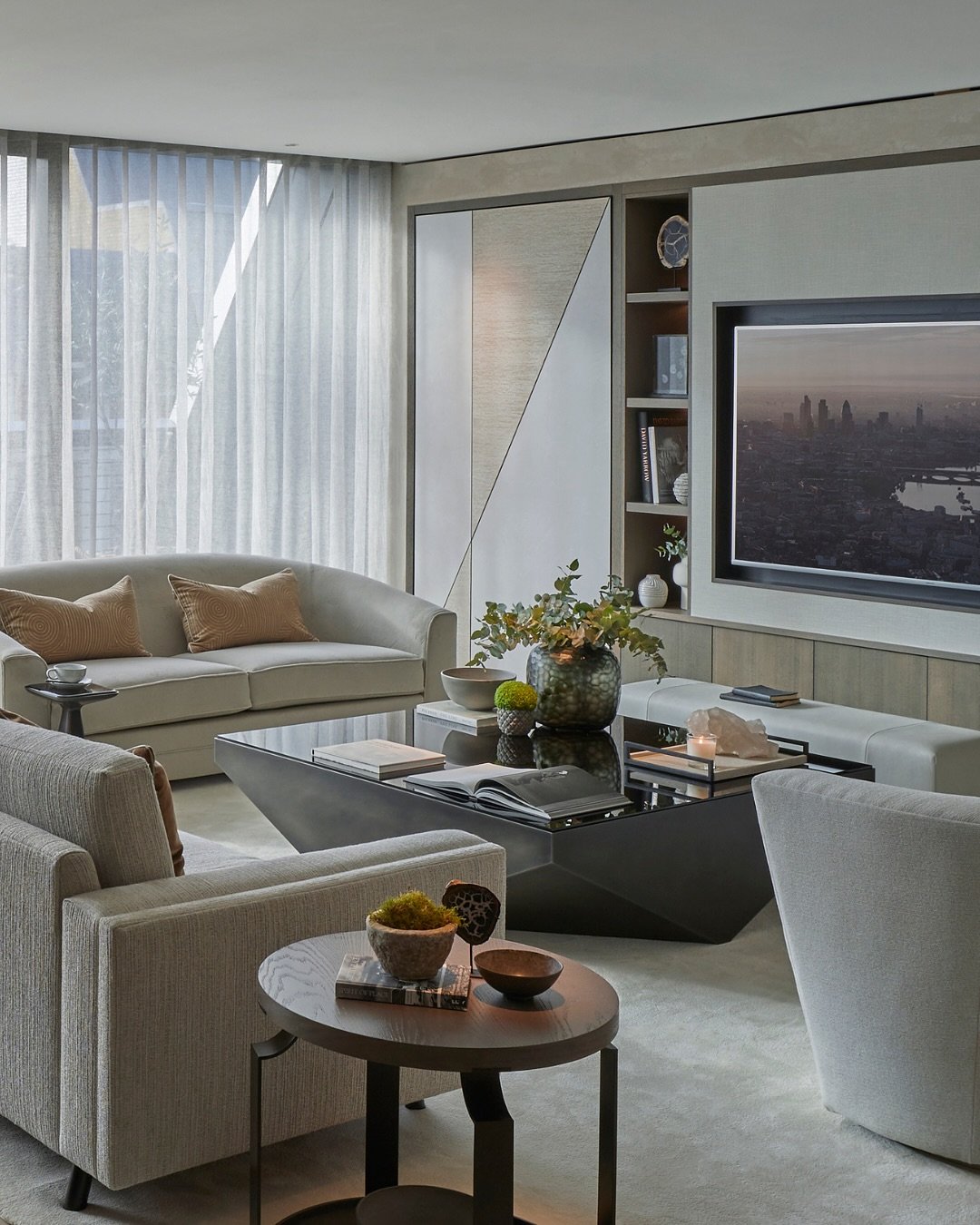 Modern London Skyline Room