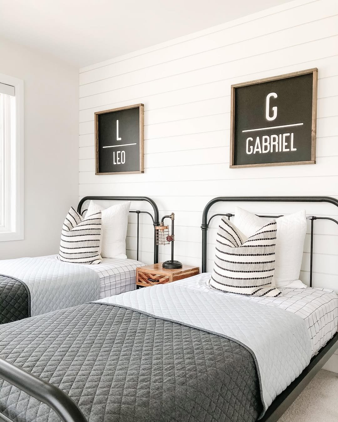 Monogrammed Bunk Pair