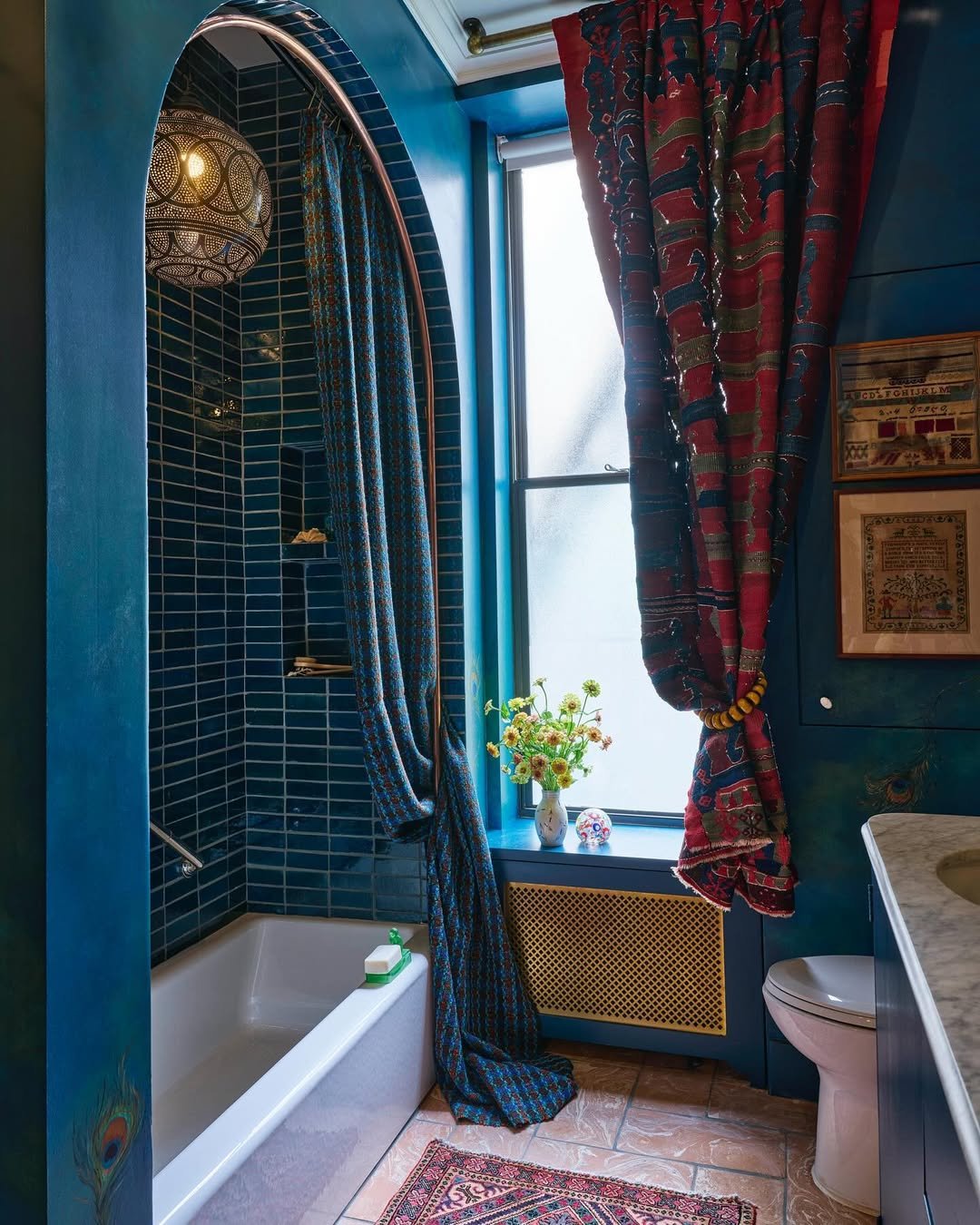 Moody Dramatic Bathroom