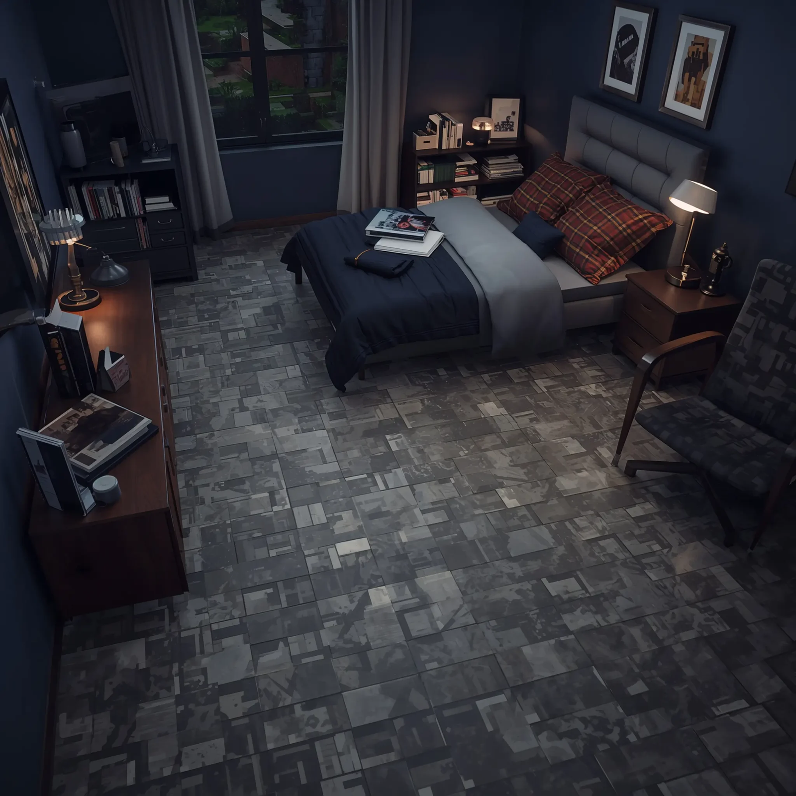 Moody Pixel Cube Render