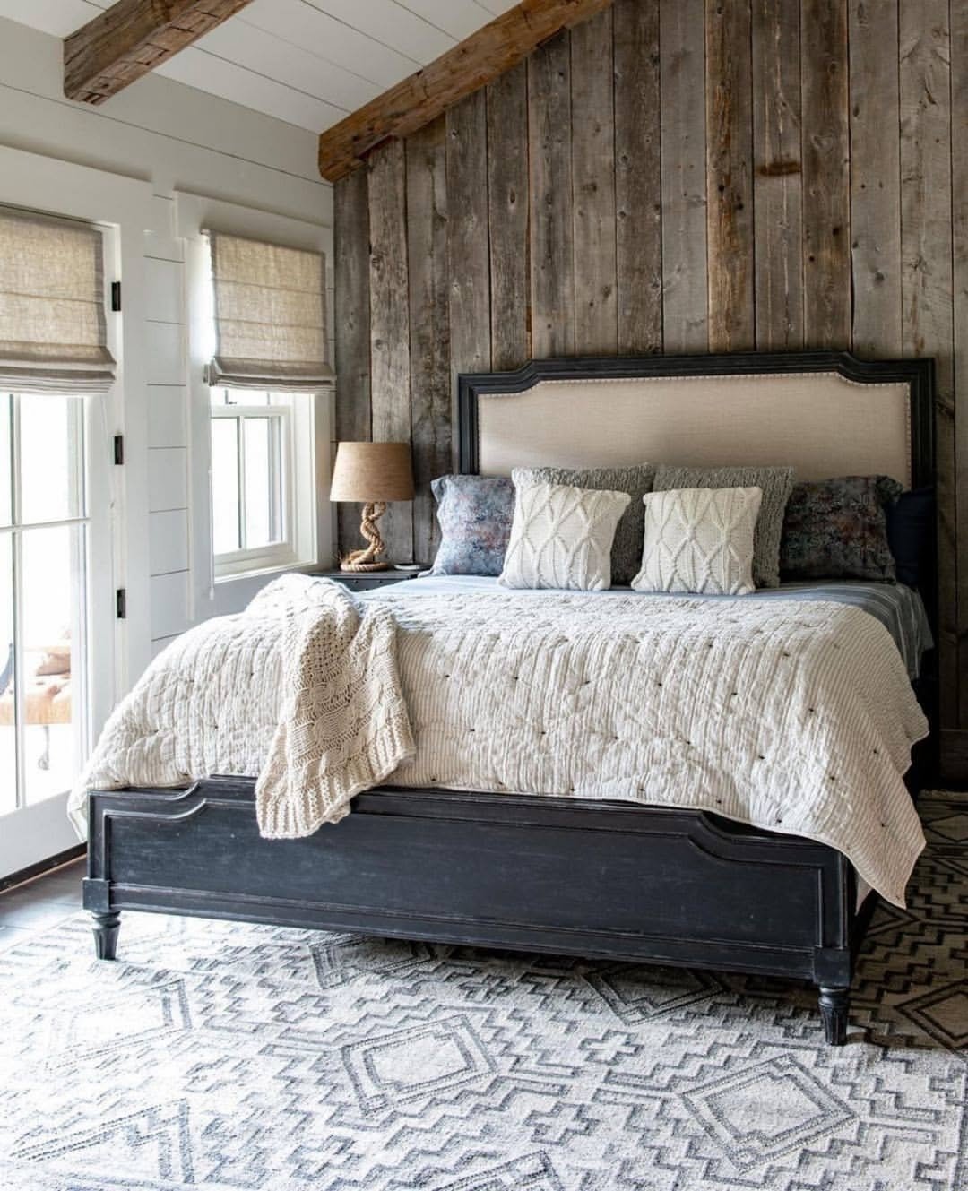 Moody Reclaimed Wood Bedroom Design