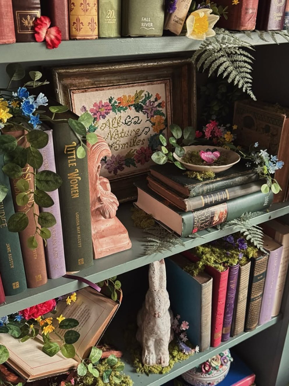 Moody Shelves for Vintage Storybooks