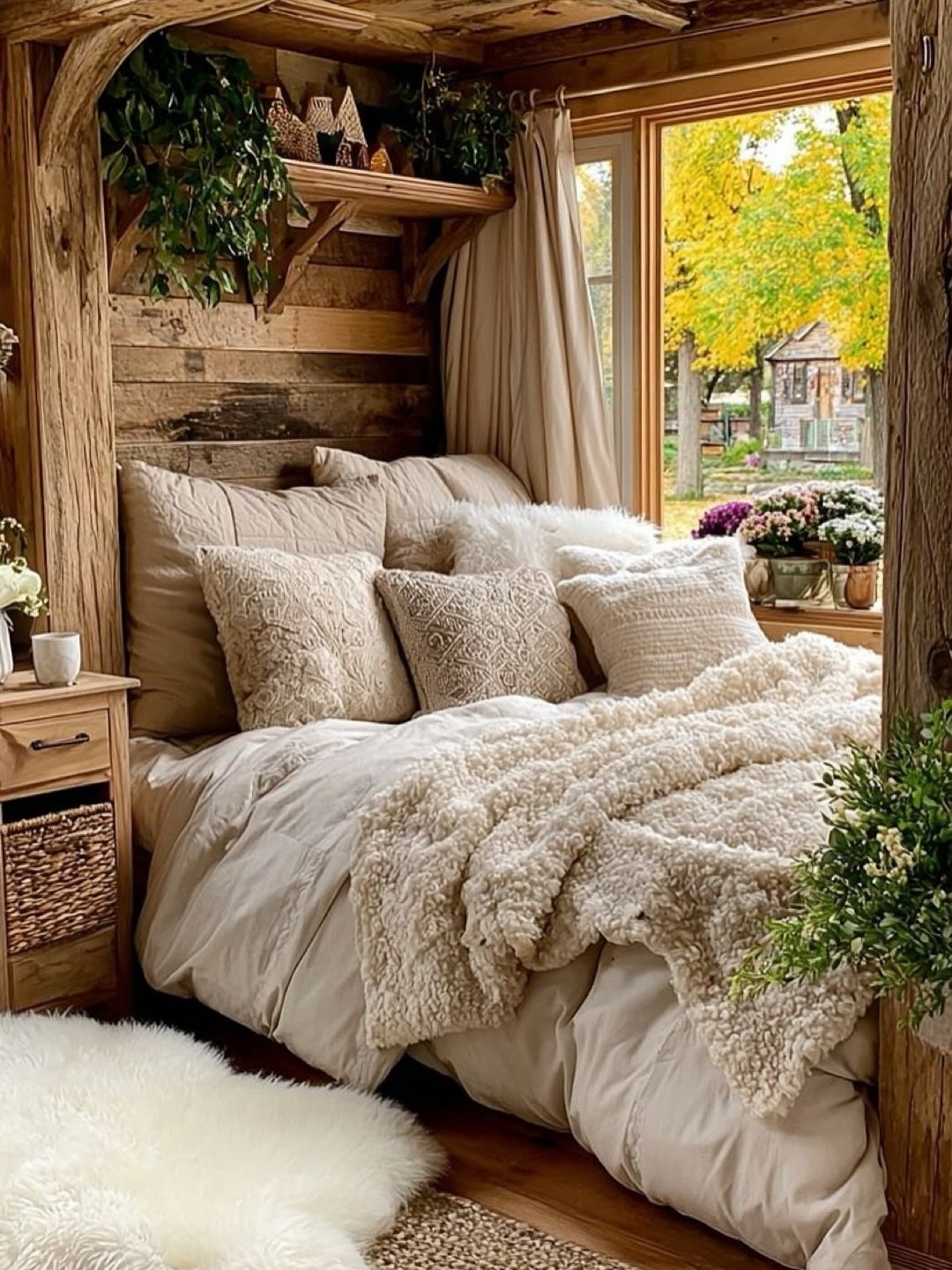 Natural Fall Kitchen Styling