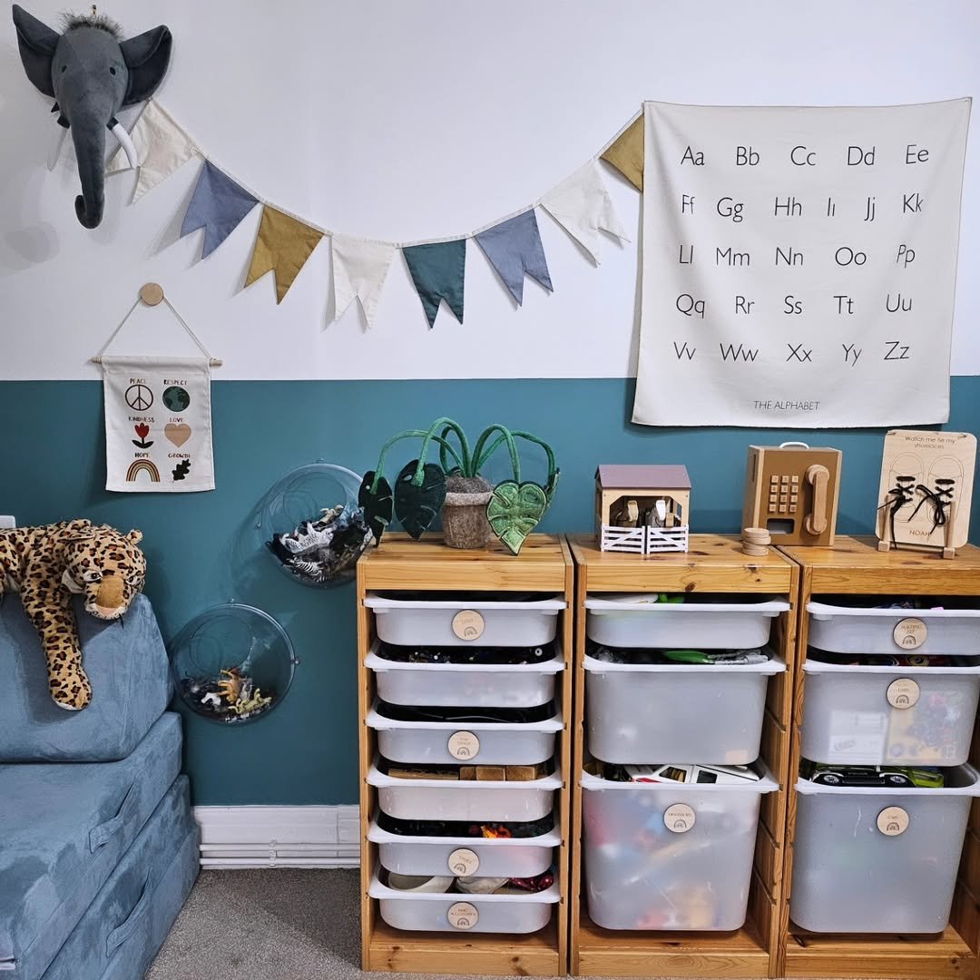 Natural Pine Toy Drawer Units
